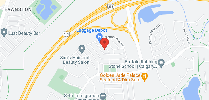 map of 110 Panora Road NW
